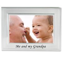 Lawrence Frames  Me and My Grandpa Silver Plated 6x4 Picture Frame - Me And My Grandpa Design