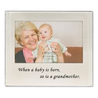 Lawrence Frames  When a Baby is born so is a Grandmother Silver Plated 6x4 Picture Frame