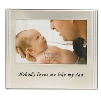 Lawrence Frames  Brushed Metal 4x6 Dad Picture Frame - Sentiments Collection