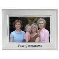 Lawrence Frames  Brushed Metal 4x6 Four Generations Picture Frame - Sentiments Collection