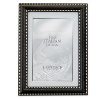 Lawrence Frames  5x7 Metal Picture Frame Oil Rubbed Bronze with Delicate Beading