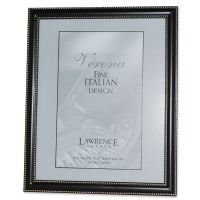 Lawrence Frames  8x10 Metal Picture Frame Oil Rubbed Bronze with Delicate Beading