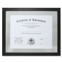 Lawrence Frames 11x14 Multi Use Black Float Document Frame