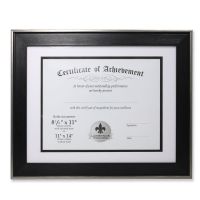 Lawrence Frames 11x14 Dual Use Black and Silver Document Frame