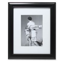 Lawrence Frames 8x10 Black Gallery Frame Matted to 5x7