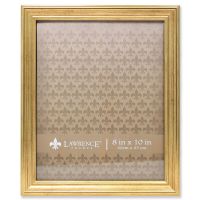 Lawrence Frames 831064 4 by 6-Inch Brushed Silver Plated Metal Pedestal Picture Frame with Bead Design