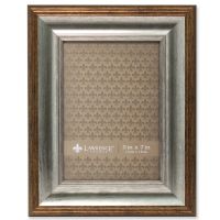 Lawrence Frames 648046 4x6 Gray Enamel and Silver Metal Picture Frame-6x8 without Mat