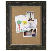 Lawrence Frames 11x14 Weathered Black Decorative Burlapboard Frame - Comes with Four Decorative Pins