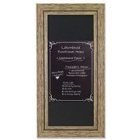 Lawrence Frames 8x20 Weathered Natural Decorative Chalkboard Frame - Also Magnet Board