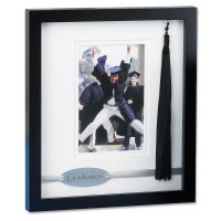 Lawrence Frames  Black Wood Dbl Mat 4x6 Graduate