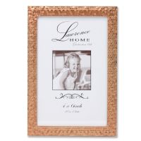 Lawrence Frames 4x6 Rose Gold Shimmer Metal Picture Frame