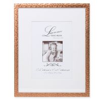 Lawrence Frames 8x10 Rose Gold Shimmer Metal Matted for 5x7 Picture Frame