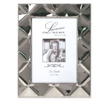 Lawrence Frames 5x7 Silver Pillow Metal Picture Frame