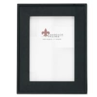 Lawrence Frames  5x7 Black Wood Picture Frame with Flat design and Outer Edge Detail