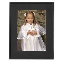 Lawrence Frames  Black Flat Wood 8x10 Picture Frame