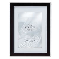 Lawrence Frames  Silver and Black 8x10 Metal Picture Frame