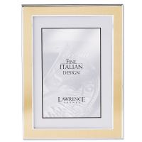 Lawrence Frames  Silver and Gold 5x7 Metal Picture Frame