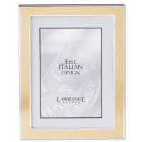 Lawrence Frames  Silver and Gold 8x10 Metal Picture Frame