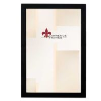 Lawrence Frames  8x12 Black Wood Picture Frame - Gallery Collection