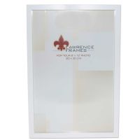 Lawrence Frames  8x12 White Wood Picture Frame - Gallery Collection