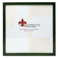 Lawrence Frames  10x10 Green Wood Picture Frame - Gallery Collection