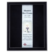 Lawrence Frames  790080 Black Wood Shadow Box 8x10 Picture Frame