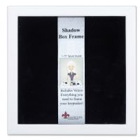 Lawrence Frames  790212 White Wood Shadow Box 12x12 Picture Frame