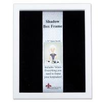 Lawrence Frames  790280 White Wood Shadow Box 8x10 Picture Frame