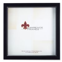 Lawrence Frames  795010 Black Wood Treasure Box Shadow Box 10x10 Picture Frame