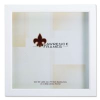 Lawrence Frames  795210 White Wood Treasure Box Shadow Box 10x10 Picture Frame