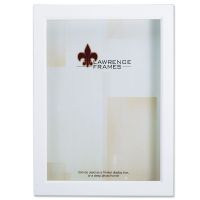 Lawrence Frames  795246 White Wood Treasure Box Shadow Box 4x6 Picture Frame