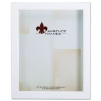 Lawrence Frames  795257 White Wood Treasure Box Shadow Box 5x7 Picture Frame