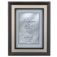 Lawrence Frames  5x7 Oil Rubbed Bronze Picture Frame - Brushed Gold Inner Panel