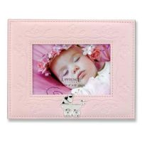 Lawrence Frames  Pink Faux Leather 4x6 Picture Frame