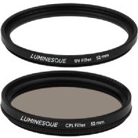 Luminesque 58mm Circular Polarizer and UV Slim PRO Filter Kit