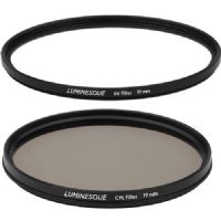 Luminesque 77mm Circular Polarizer and UV Slim PRO Filter Kit
