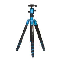 MeFOTO A1350Q1B Roadtrip Travel Tripod Kit Blue Aluminum