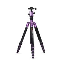 MeFOTO A1350Q1P Roadtrip Travel Tripod Kit Purple Aluminum