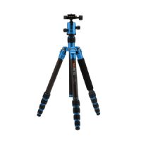 MeFOTO C1350Q1B Roadtrip Travel Tripod Kit Blue Carbon Fiber