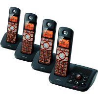 Motorola K702B DECT 6.0 Cordless Big Back-Lit Button Phone w/4 Handsets, Black