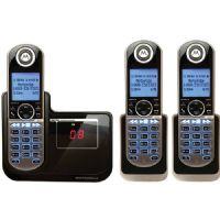 Motorola P1003 DECT 6.0 Deluxe Cordless Phone with 3 Headsets