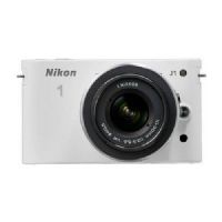 Nikon 1 J1 10.1 MP Digital camera - mirrorless system - White - 1 NIKKOR VR 10-30mm lens