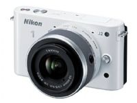 Nikon 1 J2 10.1 MP Digital camera - mirrorless system - White - 1 NIKKOR VR 10-30mm lens