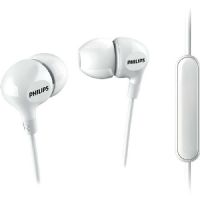 Philips SHE3555WH In Ear Headphones w/Mic, White