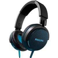 Philips DJ Monitoring Solid Bass Headband Headphones, Metalic Blue