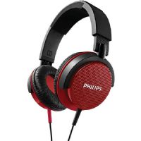 Philips SHL3100RD DJ Monitoring Solid Bass Headband Headphones, Red