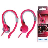 Philips SHQ1250TPK Sweat resistant headphones, Pink