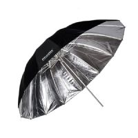 Phottix PH85345 Para-Pro Reflective Umbrella, Silver/ Black - 72in/ 182cm