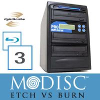 Write Once&Read Forever 3 Burner M-Disc Ready CD/DVD Duplicator+Free 5pk MDisc DVD