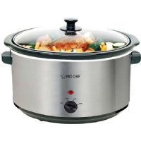 PROCHEF PC850 8.5 Quart Oval Stainless Steel Slow Cooker